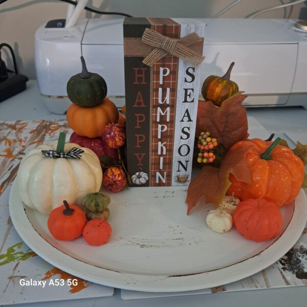 Fall Round Pumpkin Centerpiece